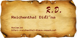 Reichenthal Diána névjegykártya